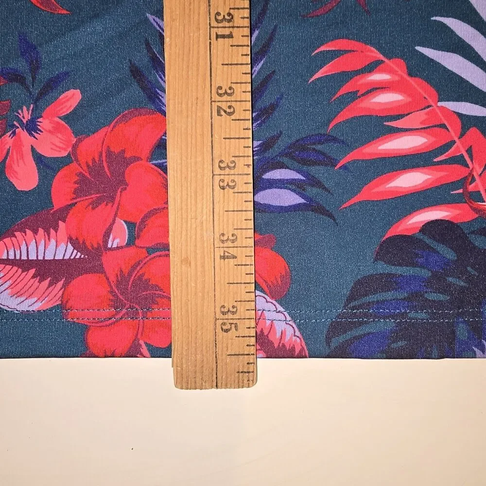 Greyson Herbarium Polo Shirt Mens XXLarge Blue Floral Wolf Golf Performance